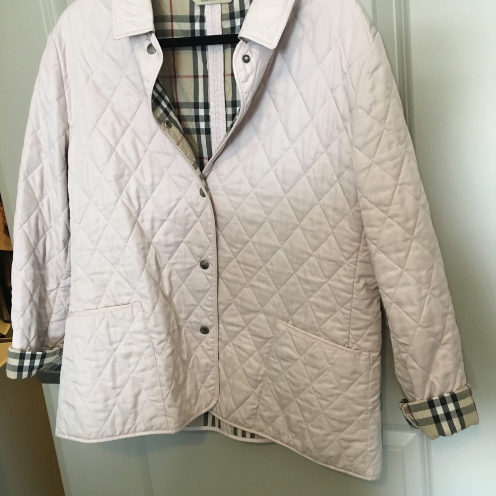 Burberry powder pink coat